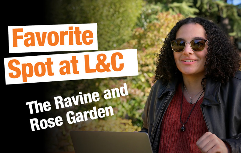 Check out the ravine and rose garden—some of our students' favorite spots on campus.